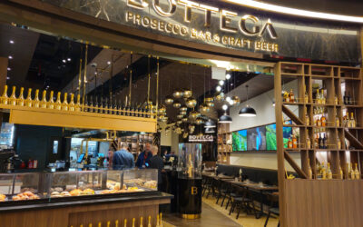 ABU DHABI AIRPORT: NEW BOTTEGA PROSECCO BAR