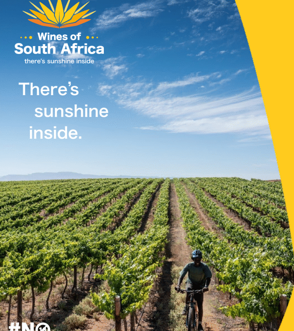 Wines of South Africa lanceert sprankelend nieuw merk:  “There’s Sunshine Inside”