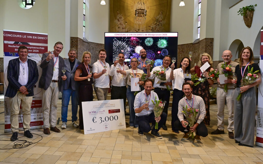Uitslag NK Blindproeven 2026, het CONCOURS LE VIN EN DIRECT, de Strijd om de Wine in Moderation.eu Award